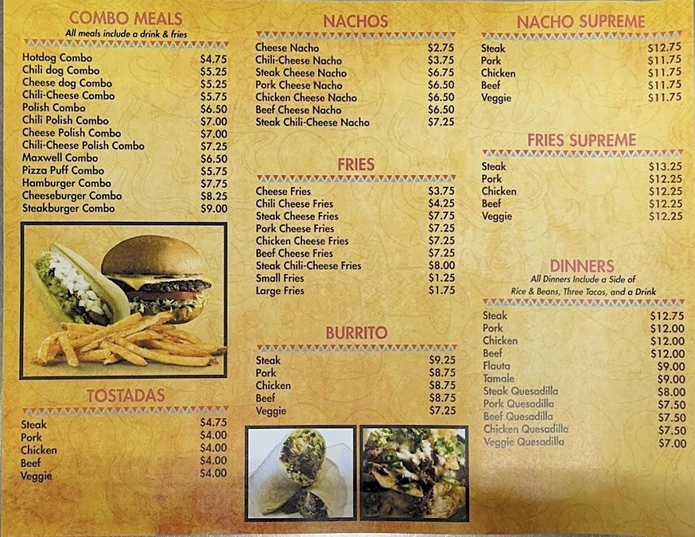 Elio's Hot Dogs & Mexican Food Menu image 1